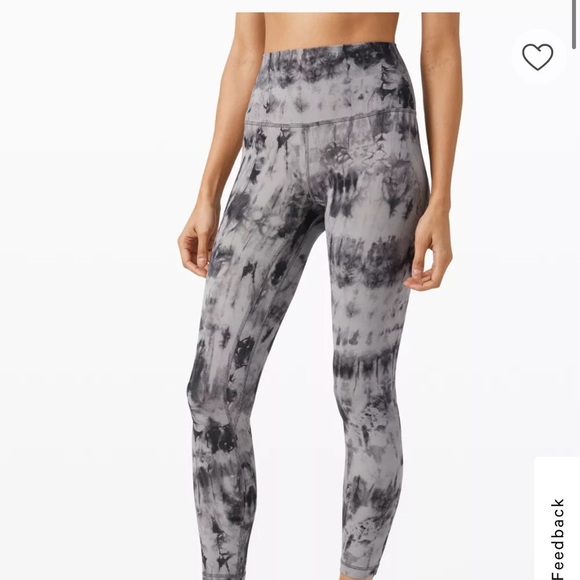 Align HR Pant 25" Cool Size 4 Grey white black - Picture 1 of 6